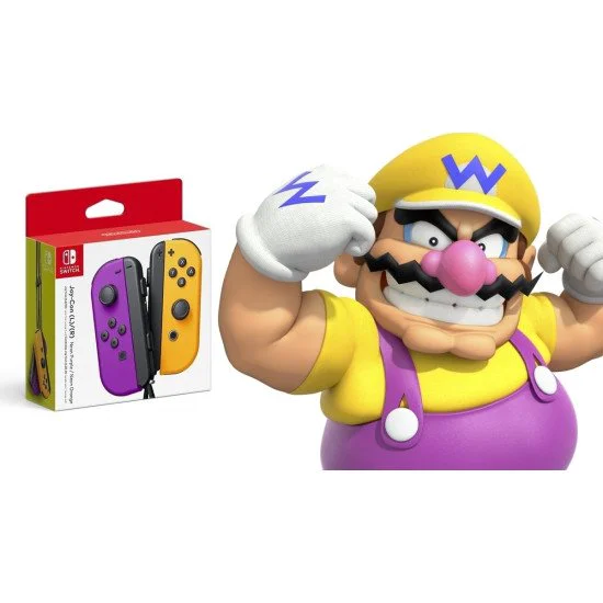 Set de 2 Mandos NINTENDO Switch Joy-Con (Morado Neón / Naranja Neón)